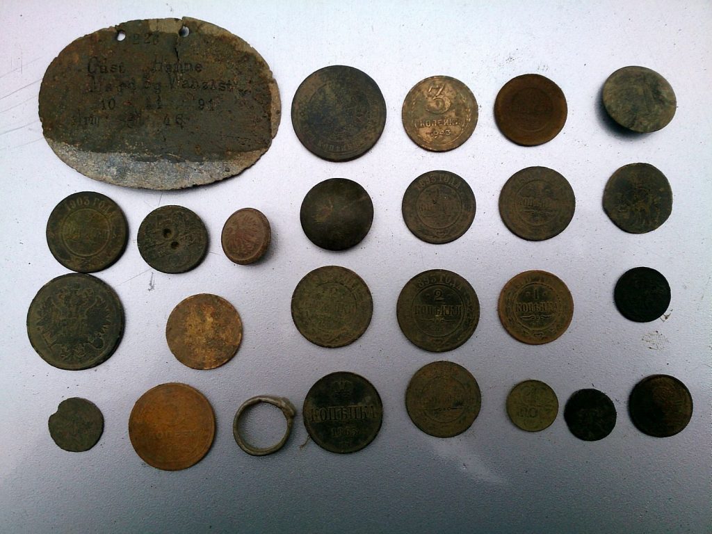 Поиск монет вблизи хутора